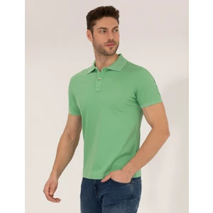 Pierre Cardin Erkek Açık Yeşil Slim Fit Polo Yaka Merserize Tişört 50262665-VR092