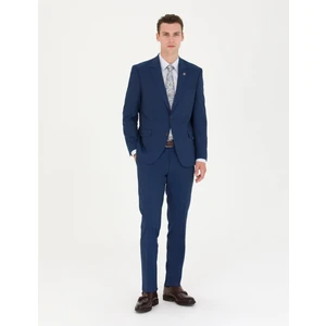 Pierre Cardin Erkek İndigo Çizgi Detaylı Takım Elbise 50277300-VR028