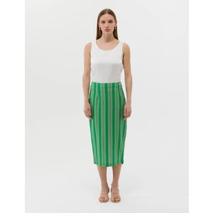 Pierre Cardin Kadın Zümrüt Regular Dokuma Etek 50268486-VR055