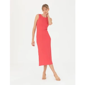 Pierre Cardin Kadın Fuşya Slim Fit Örme Elbise 50267357-VR023