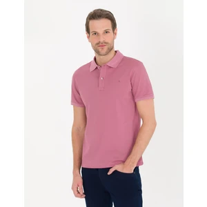 Pierre Cardin Erkek Pembe Slim Fit Polo Yaka Merserize Tişört 50262665-VR026