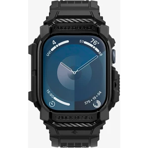 Apple Watch 46mm Seri 11/10 Kılıf & Kordon Kayış Rugged Armor Pro Matte Black - ACS08604