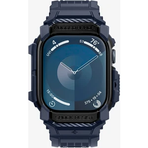 Apple Watch 46mm Seri 11/10 Kılıf & Kordon Kayış Rugged Armor Pro Navy Blue - ACS08606