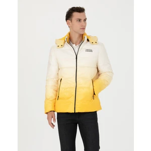 Pierre Cardin Erkek Sarı Kapüşonlu Spor Mont 50272840-VR044