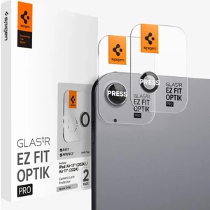 iPad Air 13" M3 (2025) / Air 11" M3 (2025) / M2 (2024)  Kamera Lens Camı Koruyucu Kolay Kurulum GLAS.tR EZ Fit Optik Pro (2 Adet) Space Gray - AGL07801