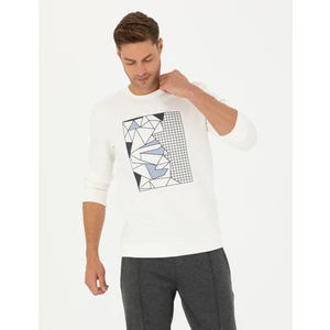 Pierre Cardin Erkek Ekru Regular Fit Sweatshirt 50273401-VR019