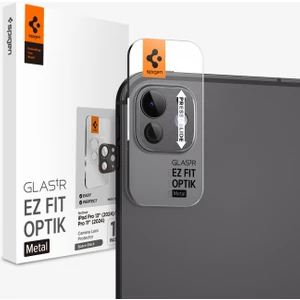 iPad Pro 13" (2024) / Pro 11" (2024) Kamera Lens Camı Koruyucu Kolay Kurulum GLAS.tR EZ Fit Optik Metal Space Black - AGL07791