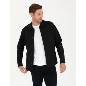 Pierre Cardin Erkek Siyah Regular Fit Gömlek Ceket 50287473-VR046