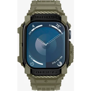 Apple Watch 46mm Seri 10 Kılıf & Kordon Kayış Rugged Armor Pro Vintage Khaki - ACS08608