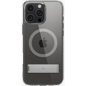 Caseology iPhone 16 Pro Max Kılıf Capella Mag MagSafe özellikli Kickstand Clear Gray - ACS08055