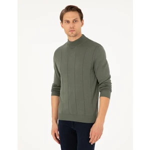 Pierre Cardin Erkek Duman Slim Fit Yarım Balıkçı Yaka Triko Kazak 50300460-VR210
