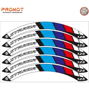 Rebon Moto Design Mondial Strada Uyumlu Jant Şeridi 5