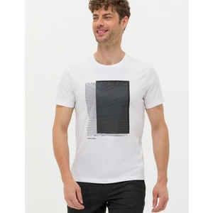Pierre Cardin Erkek Siyah Slim Fit Bisiklet Yaka Tişört 50262627-VR013