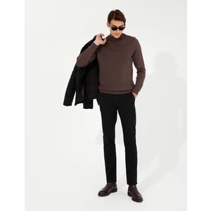 Pierre Cardin Erkek Siyah Regular Fit Kanvas Pantolon 50259782-VR046