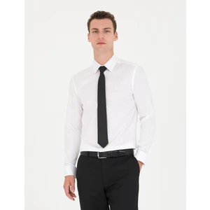 Pierre Cardin Erkek Beyaz Slim Fit Uzun Kollu Basic Gömlek 50277147-VR013
