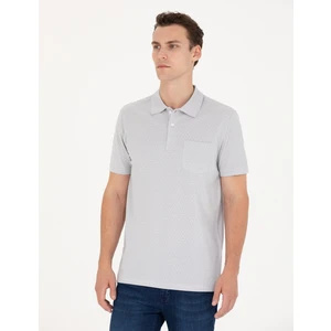 Pierre Cardin Erkek Gri Regular Fit Polo Yaka Tişört 50273568-VR024