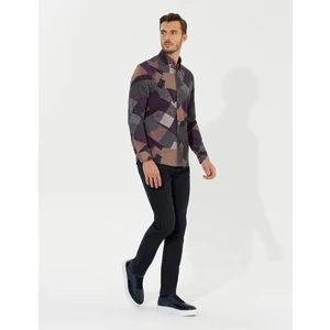 Pierre Cardin Erkek Kahverengi Slim Fit Kanvas Pantolon 50255155-VR029