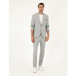 Pierre Cardin Erkek Açık Gri Slim Fit Takım Elbise 50288787-VR001