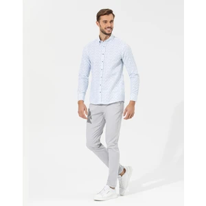Pierre Cardin Erkek Açık Gri Slim Fit Basic Chino Pantolon 50268098-VR001