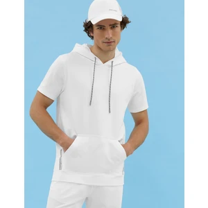 Pierre Cardin Erkek Ekru Regular Fit Kapüşonlu Tişört 50262648-VR019