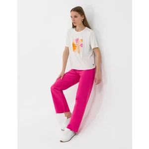 Pierre Cardin Kadın Fuşya High Waist Flare Fit Jean Pantolon 50273094-VR023