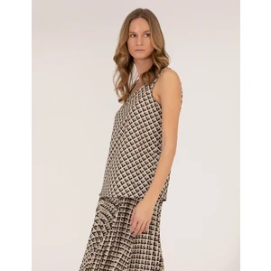 Pierre Cardin Kadın Siyah Regular Fit Kolsuz Bluz 50262566-VR046