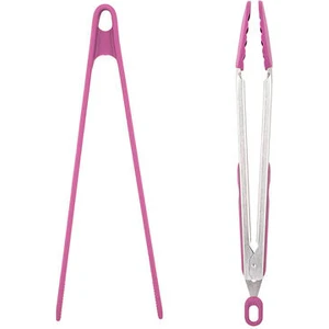 Vişne Renkli  2 Li Silikon Maşa Seti