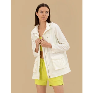 Pierre Cardin Kadın Ekru Standart Fit  Mevsimlik Mont 50263115-VR019