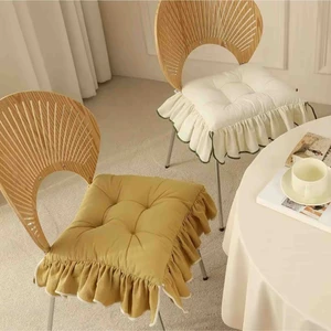 Ayzen Home Pofidik ve Fırfırlı Sandalye Minderi