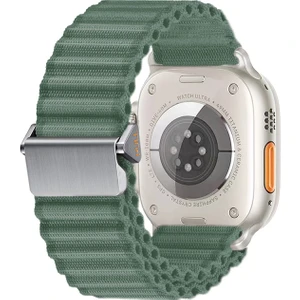 Watch 10 46MM Zore KRD-123 Naylon Kumaş Hasır Örgülü Kordon