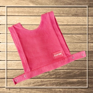 4 Taraflı Kullanılabilir Biyeli Pembe Yelek-Önlük