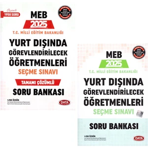 Data Yayınları 2025 MEB Yurt Dışı Öğretmenlik Sınavı Soru Bankası Seti