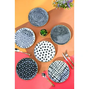 New Fractal Pasta Takımı 20CM 6 Parça Yeni Şeritli