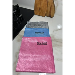 Fine Clean 3 Adet Mikrofiber Sihirli Yağ Ankastire Ocak Davlumbaz Mutfak Bezi 40X40 cm