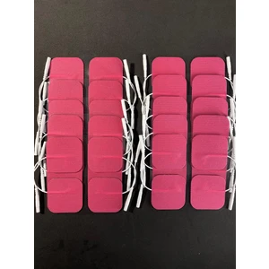 Tıpteknik Market Pembe Tens Elektrod Pedi Extra Güçlendirilmiş Yapışkanlı Kumaş Pembe - 5 x 5 cm - 10 Paket - 40 Adet