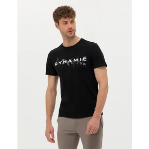 Pierre Cardin Erkek Siyah Slim Fit Bisiklet Yaka Tişört 50273390-VR046