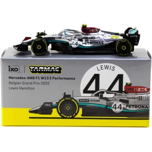 Mini GT Tarmac Works 1/64 Mercedes-Amg F1 W13 E Performance Belgian Grand Prix 2022 Lewis Hamilton #44 - GLOBAL64 T64G-F044-LH3