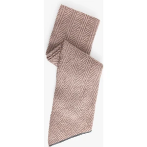 Atkı Balık Sırtı Desenli Püsküllü