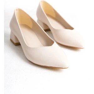 Büyük Numara Bayan Kalın Topuklu Klasik Günlük Ayakkabı