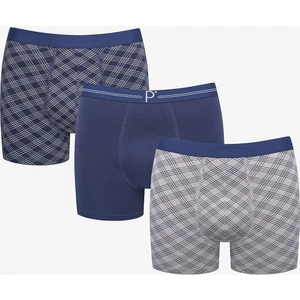 Check 3lü Çok Renkli Boxer