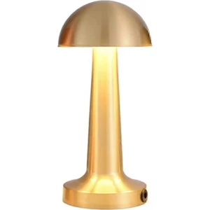 Lizbon 3 Işık Renkli Şarjlı Dim Edilebilir Metal Masa Lambası CT-8429 Gold