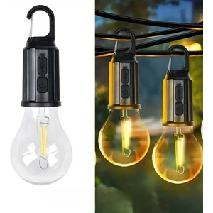 Alfa Life Marketing Askılı Kablosuz Şarj Edilebilir LED Ampul 3 Aydınlatma Modlu