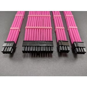 Psu Uzatma Kablo Set Pembe Sleeved