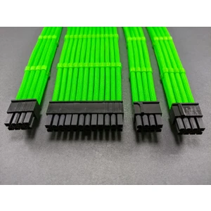 Psu Uzatma Kablo Set Uv Yeşil Sleeved