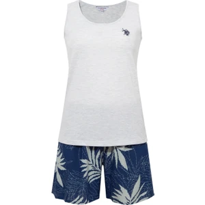 U.S. Polo Assn. Kadın Mavi Melanj Şort Takım