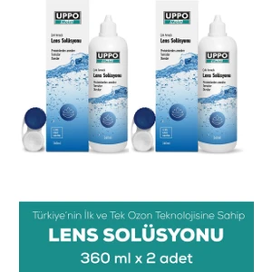 Uppo Moist Lens  Solüsyonu 360 ml 2 Li Paket Türkiye'de ve Dünya'da Ozanlama Teknolojisi ile Üretilen Ilk Solüsyon