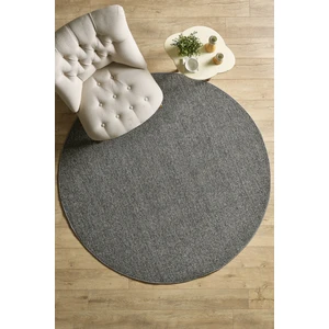 Anaska Home Modern Desenli Gri Sisal Yumuşak Jüt Halı Oturma Odası Halısı Salon Halısı Antialerjik Leke Tutmaz Yuvarlak