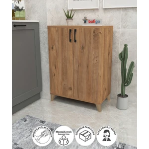 4 Raflı Çok Amaçlı Dolap Çok Amaçlı Mutfak Dolabı Banyo Dolabı Ceren Çam