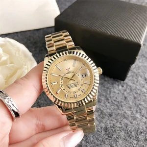 Take Off Ming Rolex Kopya Saat Dışbükey Lens Takvim Erkek Saati (Yurt Dışından)