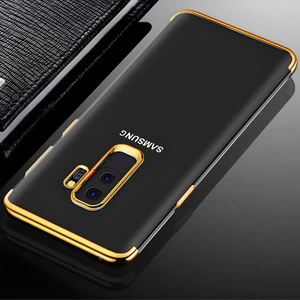 Cepustik Telefon Aksesuarları Galaxy A6 Plus 2018 Kılıf Dört Köşeli Lazer Silikon Kılıf